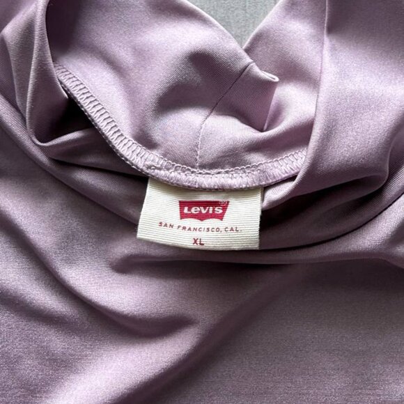🔥 Levi’s Women’s Mammoth Second Skin Top – Dusty Pink, Fitted, Size XL - Picture 8 of 11